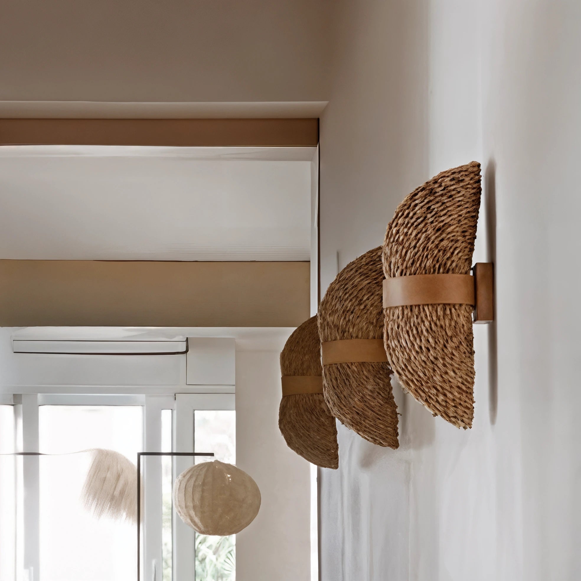 Woven Boho Wall Lamp