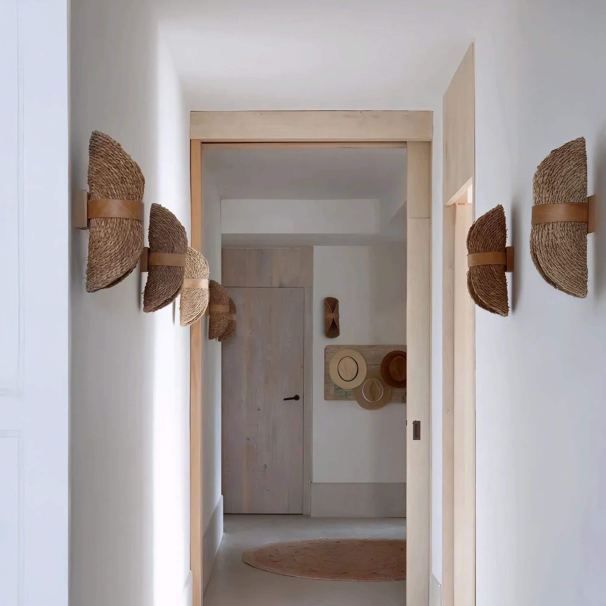 Woven Boho Wall Lamp