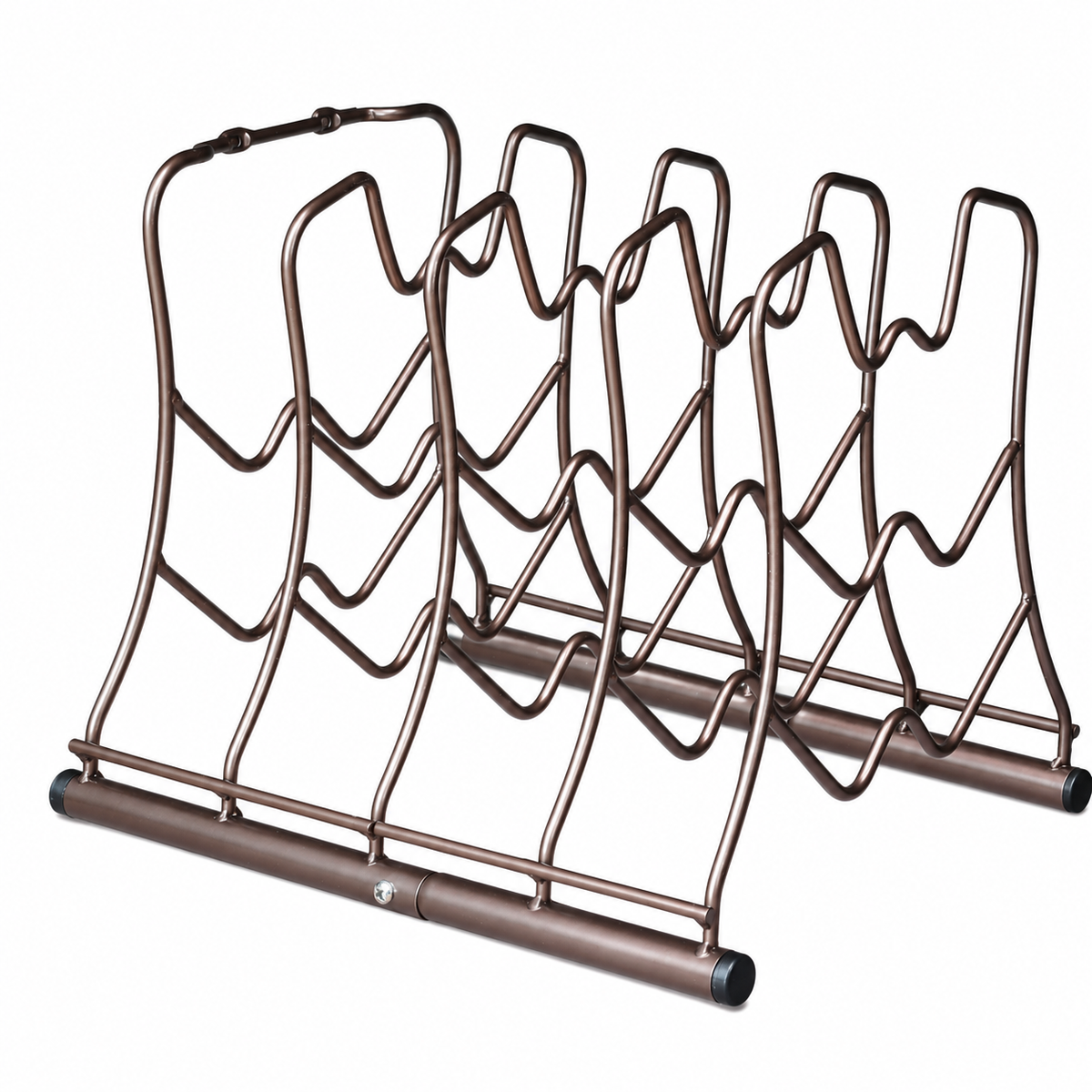Vertical Pan Organizer Rack - Kitchen Cookware Storage