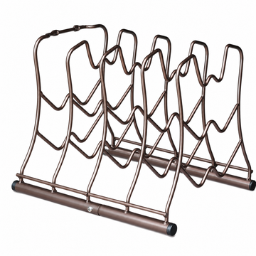 Vertical Pan Organizer Rack - Kitchen Cookware Storage