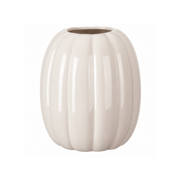 White Ceramic Pumpkin Vase