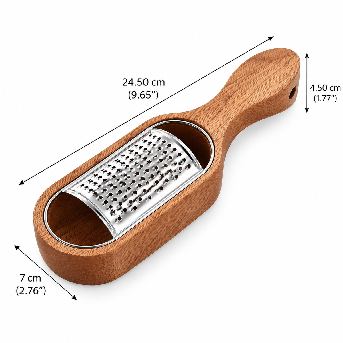 Wooden Cheese Grater Set – 3 Interchangeable Blades