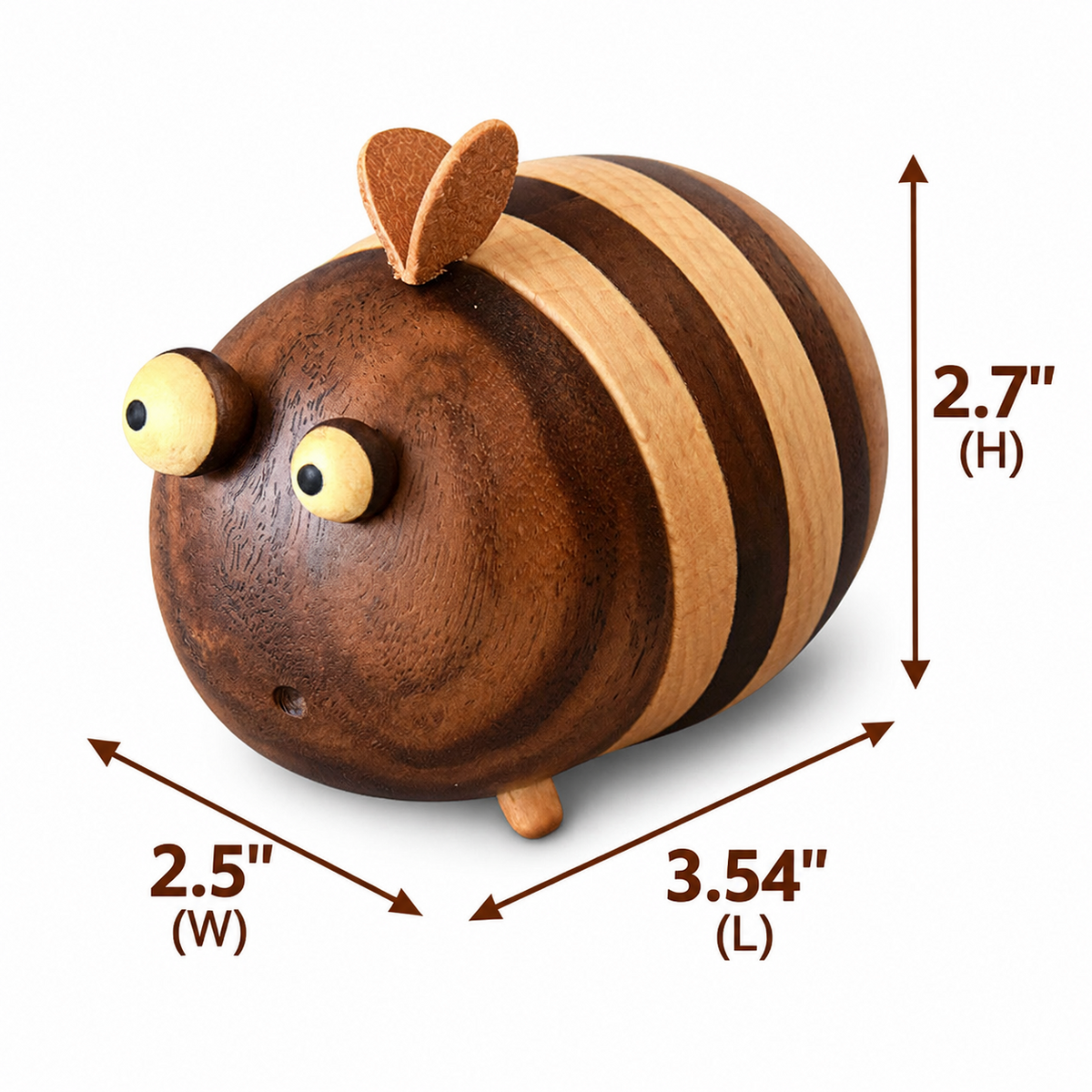 Wooden Bee Toothpick Holder