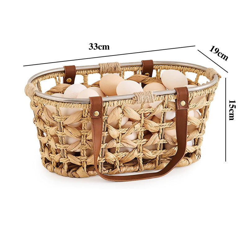 Woven Egg Collecting Basket – Carry Handle