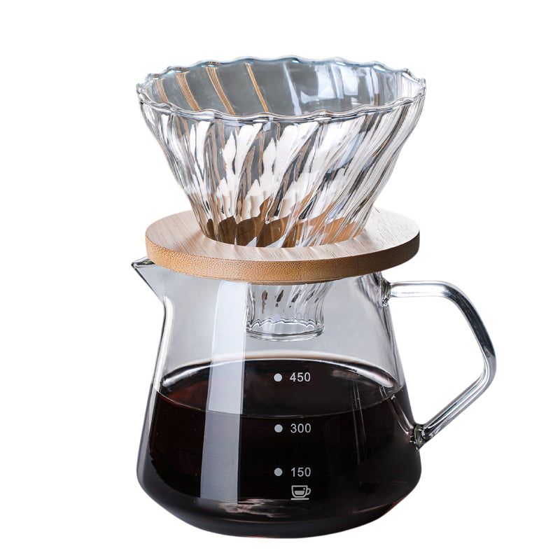 Glass pour over coffee maker