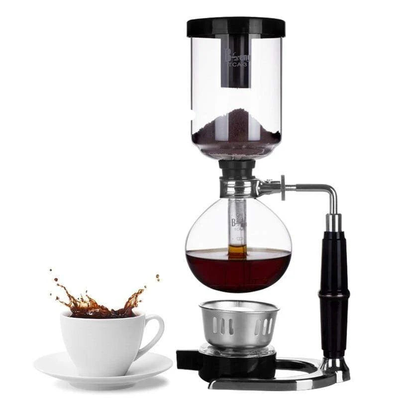 Siphon Coffee Maker | Vacuum Pot Brewer with Heat-Resistant Glass