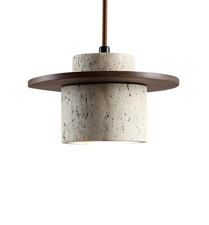 Concrete & Wood Hanging Lamp