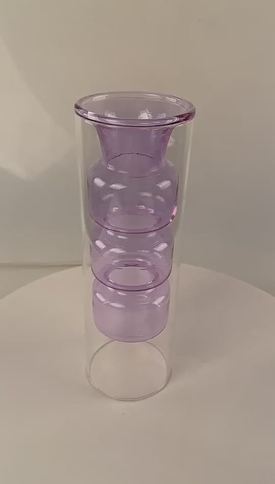 Celeste Dual-Layer Glass Vase