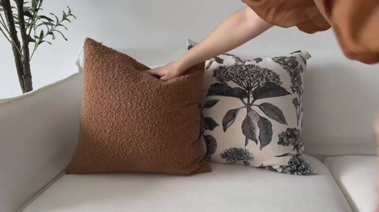 Bouclé Textured Cushion Cover
