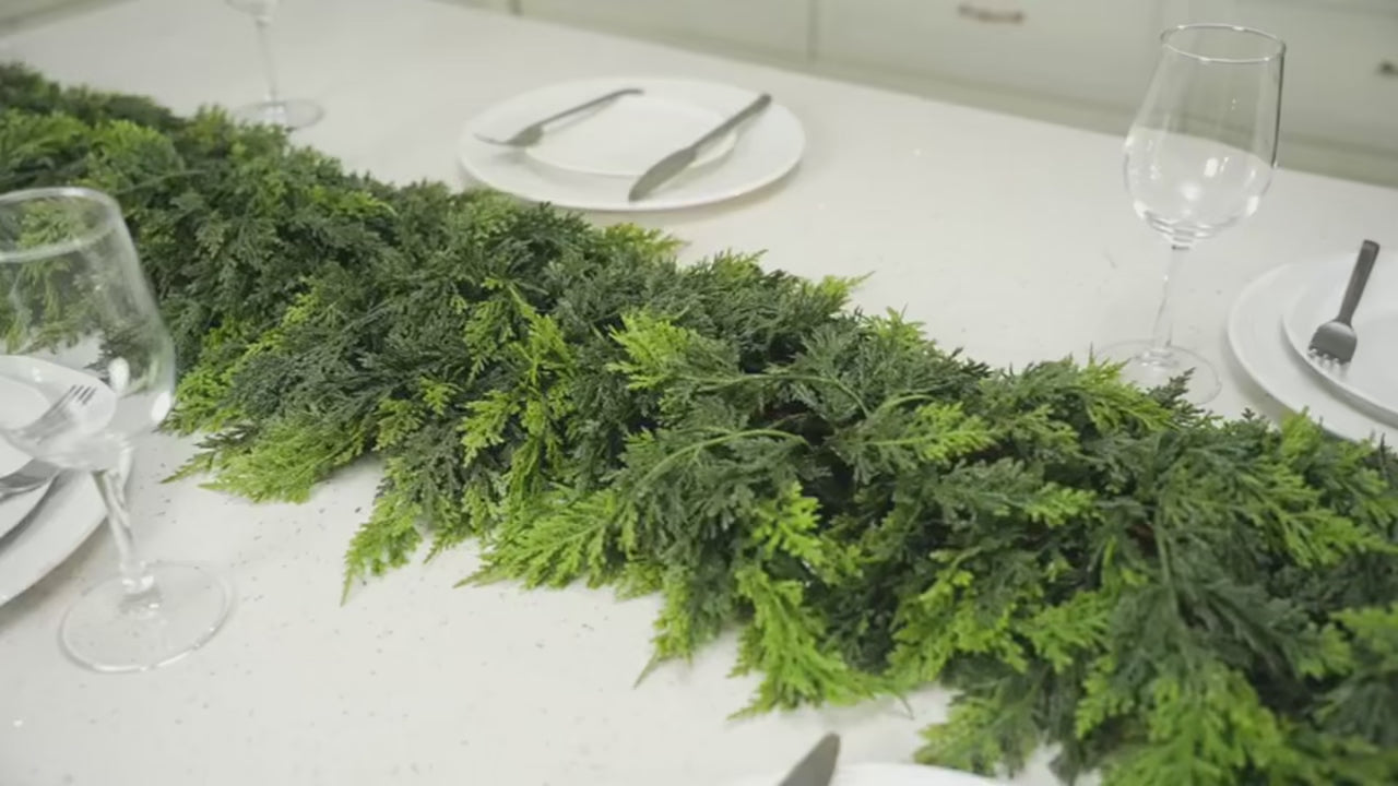 Christmas Greenery for Home & Fireplace Decor