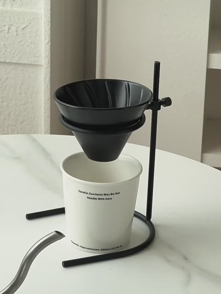 Modern Japanese Slow Coffee Brewer Stand Set